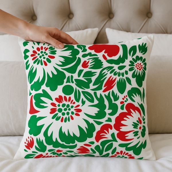 Floral Garden Pattern Stencil for Wall, Fabric & Wood Art – Dense Bloom Design – ID# 158