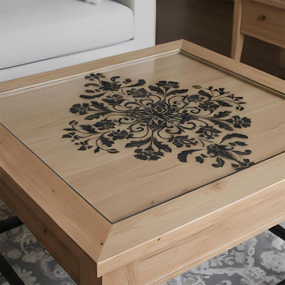 Royal Damask Stencil for Wall, Floor & Furniture Art – Classic Victorian Ornamental Pattern – ID# 699