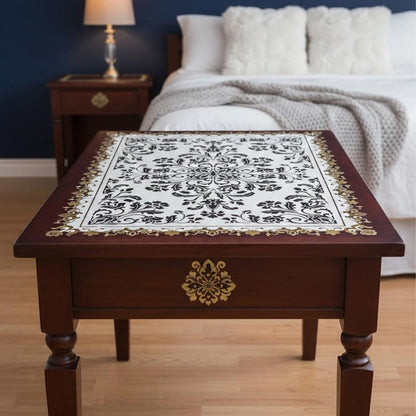 Royal Floral Mandala carpet Stencil for Wall, Floor, Furniture & Fabric Decor – Ornamental Art Design – ID# 711