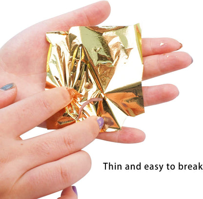 25 sheets foil paper Multi Purpose Aluminium leaf 14x14 cm each leaf  size