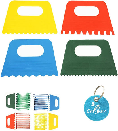 4Pcs Plastic Paint Scraper Painting Brush Kids Diy Painting Graffiti Brushes