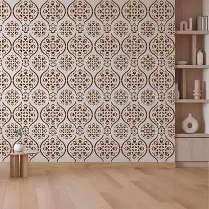 Arabesque Pattern Stencil for Wall, Furniture & Tile Art – Moroccan Geometric Design – ID# 723
