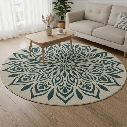 Floral Harmony Mandala Stencil for Wall, Floor & Furniture Art – Decorative Floral Mandala Pattern – ID# 727