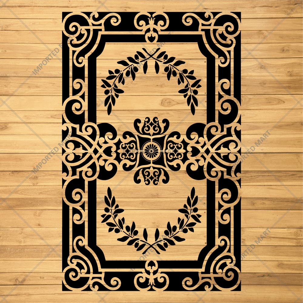 Grecian Filigree Frame Stencil for Wall, Furniture & Floor Décor – Classic Ornamental Border Design – ID# 732
