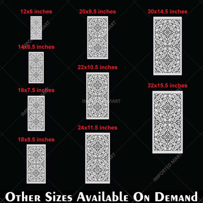 Majestic Moorish Lattice Wall Stencil for Furniture, Tiles & Wood Art – Islamic Geometric Pattern – ID# 736