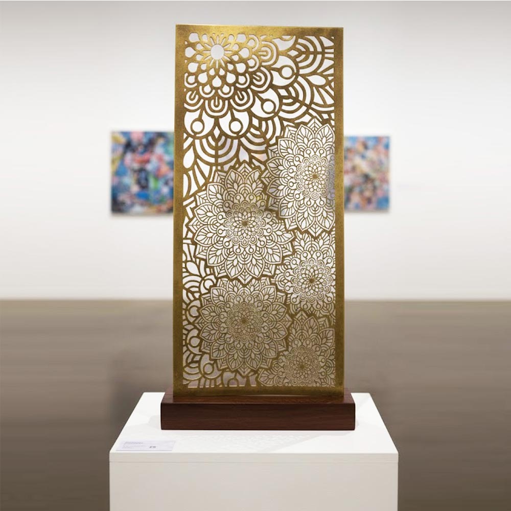 Zen Bloom Mandala Montage Stencil for Walls, Furniture & Canvas – Floral Layered Pattern Design – ID# 739