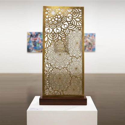 Zen Bloom Mandala Montage Stencil for Walls, Furniture & Canvas – Floral Layered Pattern Design – ID# 739