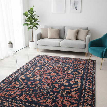 Moroccan Carpet Pattern Stencil for Walls, Floors & Furniture – Traditional Arabic Rug Design – ID# 743