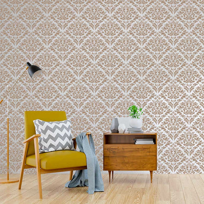 Majestic Heritage Damask Pattern Stencil for Wall, Furniture & Floor Art – Vintage Royal Design – ID# 762