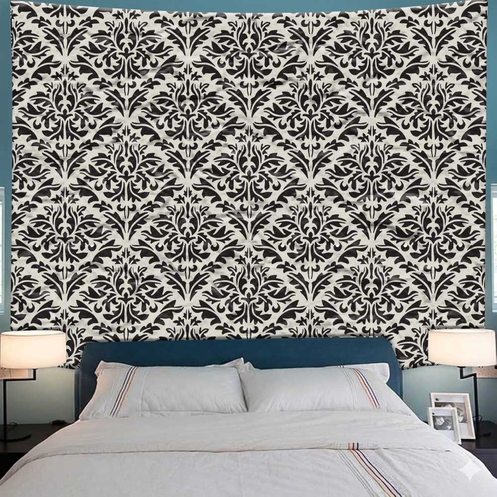 Majestic Heritage Damask Pattern Stencil for Wall, Furniture & Floor Art – Vintage Royal Design – ID# 762