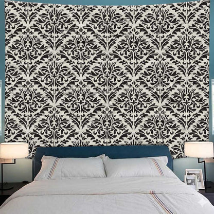 Majestic Heritage Damask Pattern Stencil for Wall, Furniture & Floor Art – Vintage Royal Design – ID# 762