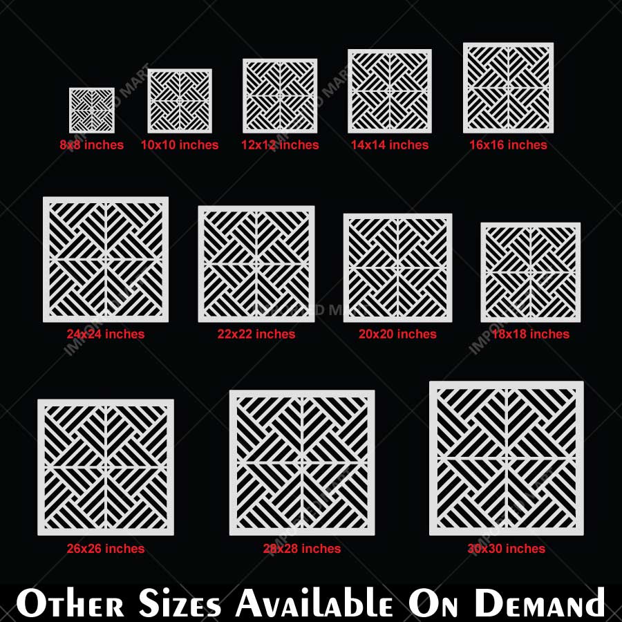 Art Deco Geometric Maze Stencil for Wall, Floor, Wood & Tile Decor – Reusable Linear Pattern – ID# 765