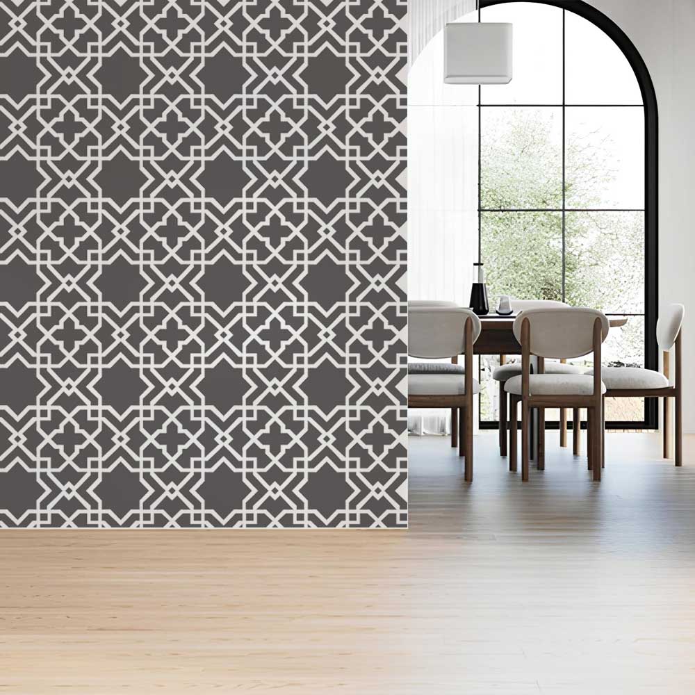 Moroccan Zellige Tile Stencil for Wall, Floor, Wood & Furniture Decor – Islamic Geometric Pattern – ID# 766