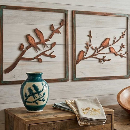 Decorative Birds Branch Pack of 3 Stencil for Wall, Wood, Furniture & Fabric Art – Nature Bird Design Bundle – ID# 771