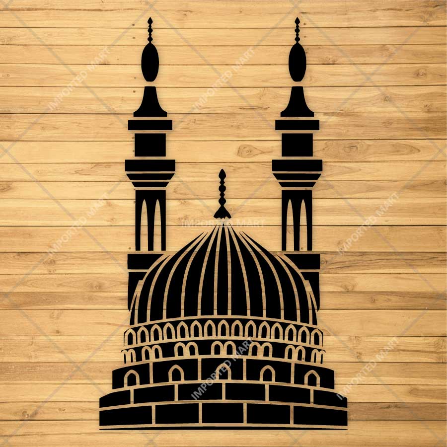 Harmony Mosque Stencil for Wall, Canvas, Wood & Islamic Décor Art – Reusable Mylar Design – ID# 29