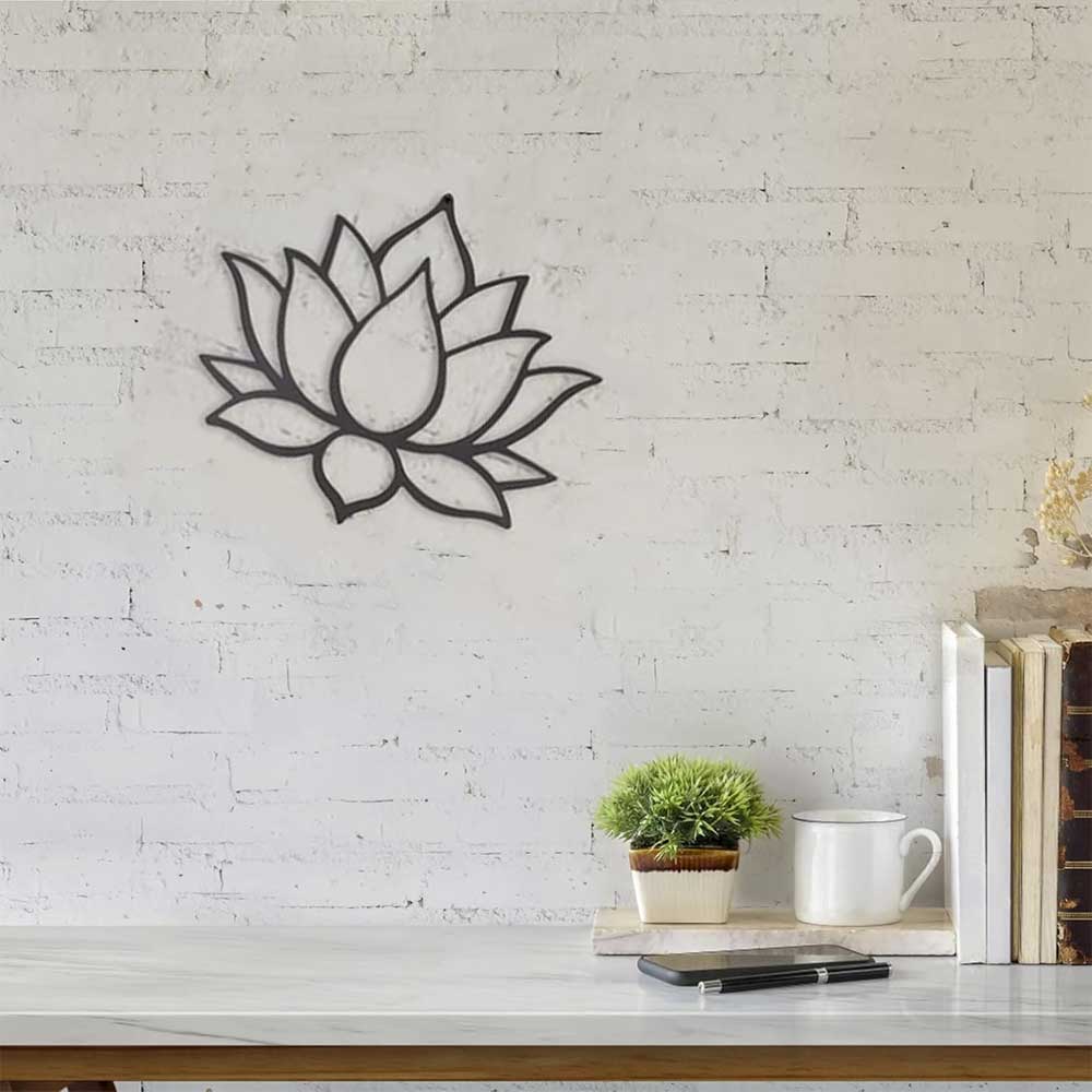 Elegant Lotus Flower Mandala Stencil for Wall, Floor & Furniture Art – Floral Spiritual Design – ID# 17