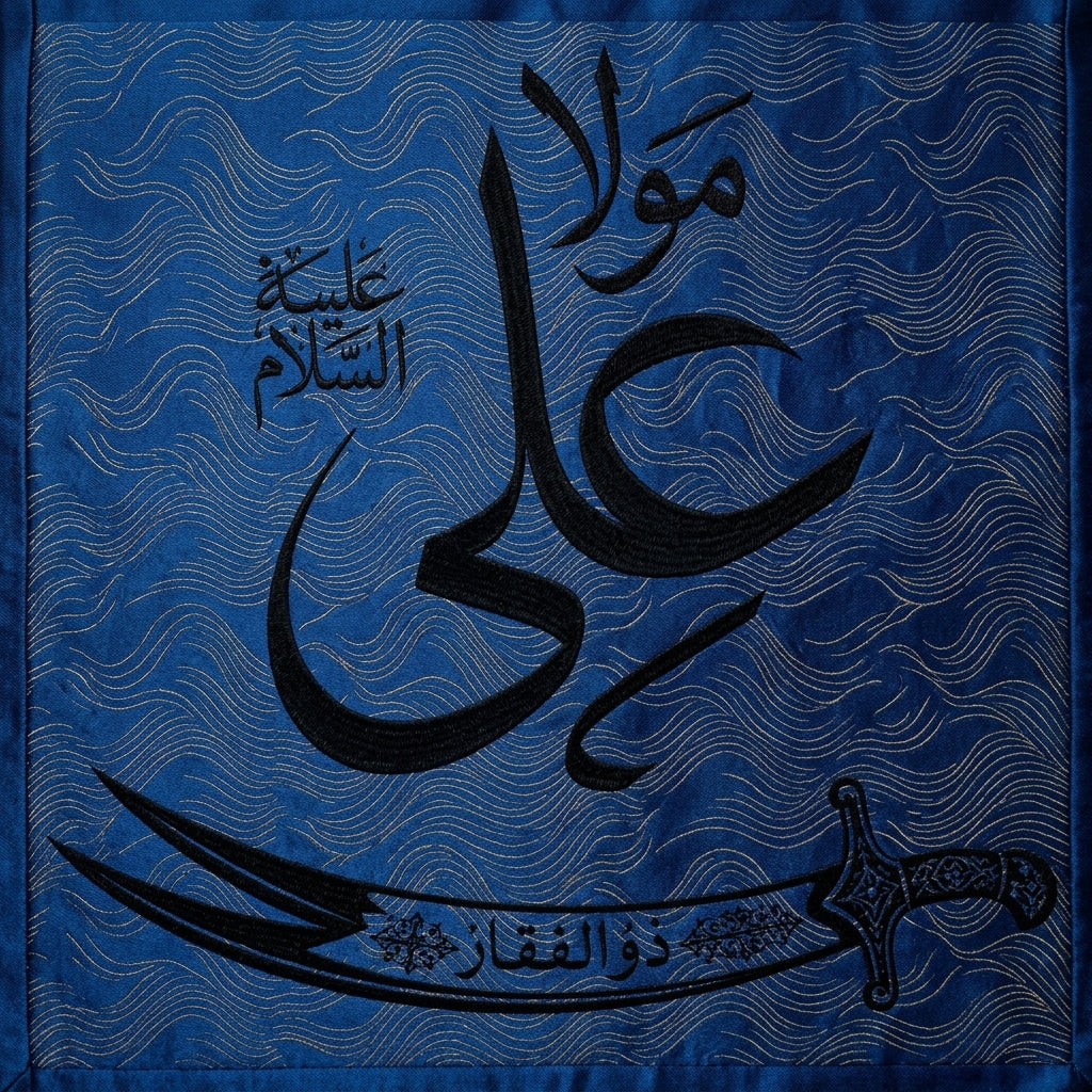 Mola Ali Calligraphy Islamic Reusable Stencil for Canvas and wall painting.
