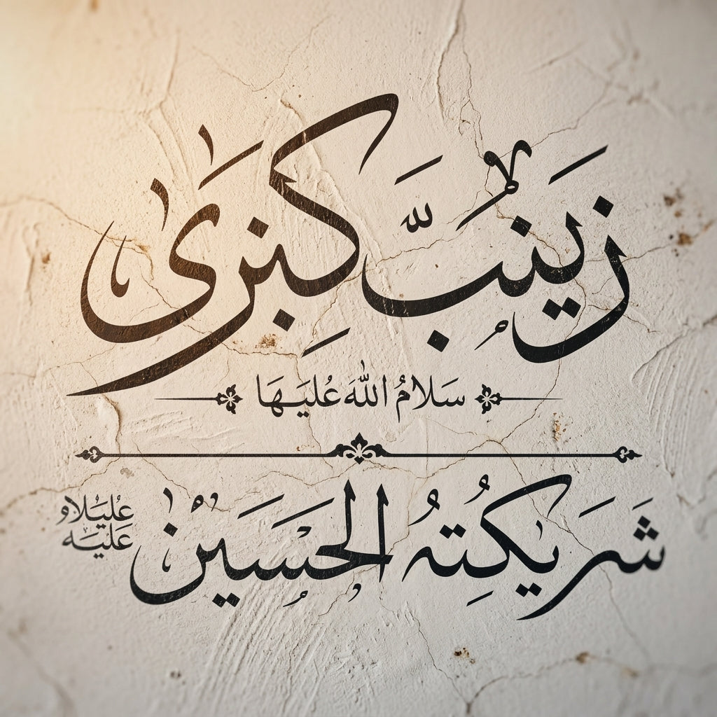 Zainab Kubri Islamic Calligraphy Stencil