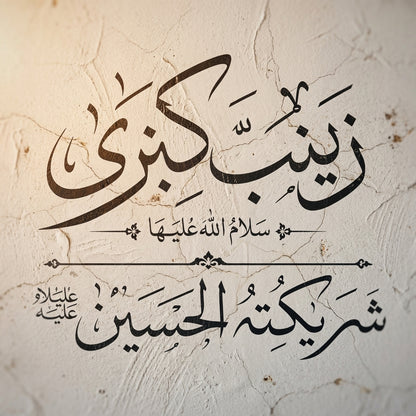 Zainab Kubri Islamic Calligraphy Stencil