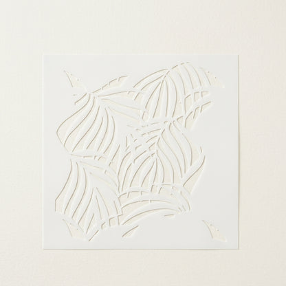 Kayra Decor Palms Stencil for Walls, Furniture & Fabric Art – Tropical Leaf Pattern Design – ID# 20