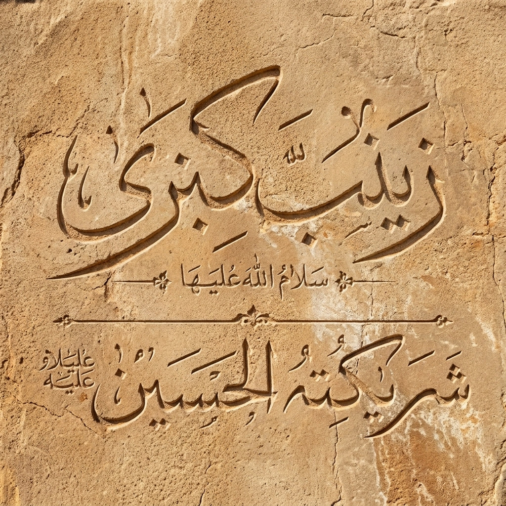 Zainab Kubri Islamic Calligraphy Stencil