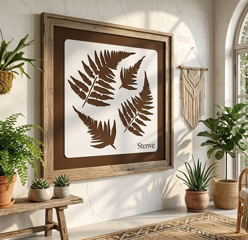Fern Tree Leaf Stencil , Wall Stencils For wall Painting Airbrush Painting Art Cake Spray Mold DIY Decor Crafts Canvas.ID#11