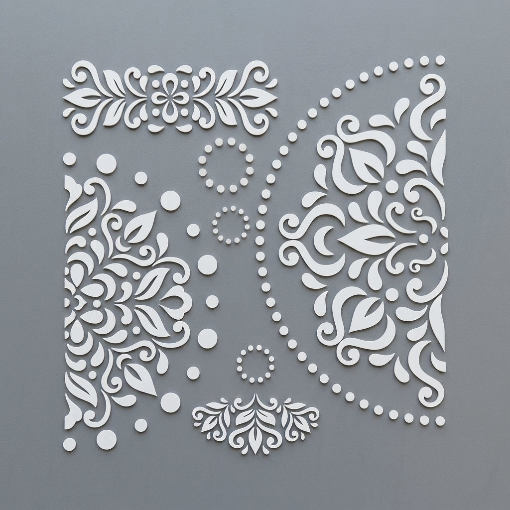Mandala Reusable Stencil For Canvas And Wall Painting.ID# 454
