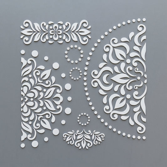 Mandala Reusable Stencil For Canvas And Wall Painting.ID# 454