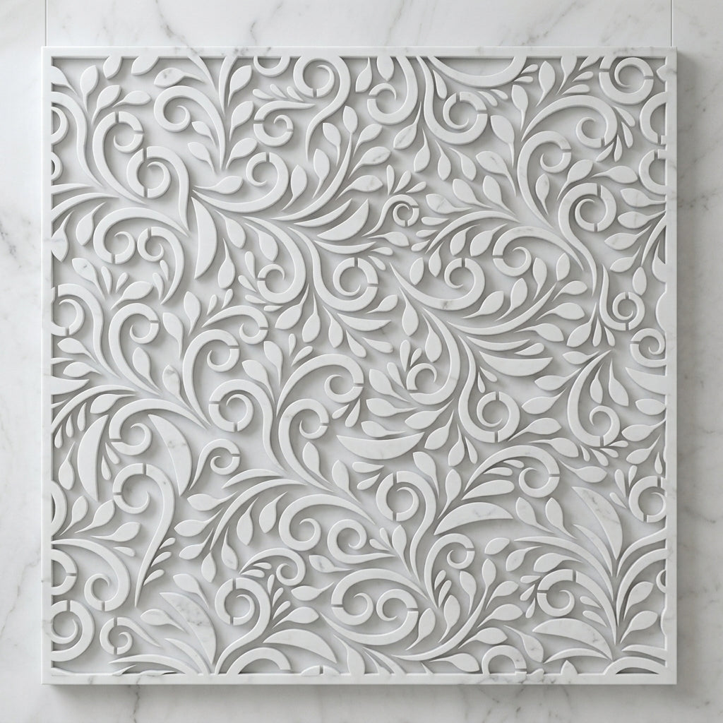 Ivy Leaf Floral Pattern Stencil – Elegant Botanical Wall Design ID#657 – ID# 171