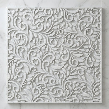 Ivy Leaf Floral Pattern Stencil – Elegant Botanical Wall Design ID#657 – ID# 171