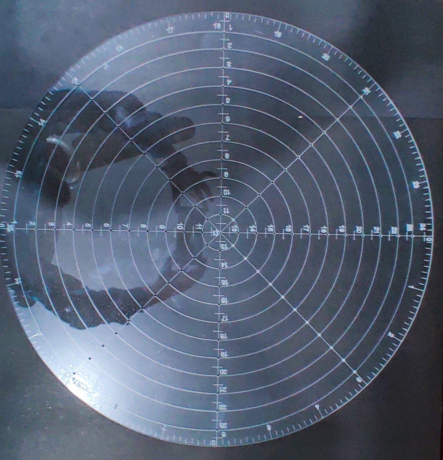 12 inches/24 inches Round Circul Finder/ Circle Maker Multipurpose Compass Clear Acrylic plastic thickness 3mm