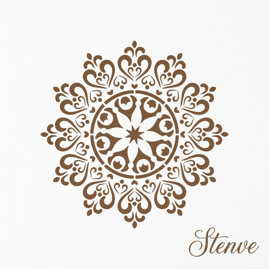 Mandala Pattern Stencil for design painting furniture design thick patterns plaster decorative
