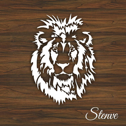 Lion Face Stencil Used for Canvas and Wall Painting Scrapbooking Stamping Embossing Album Paper Card Templatel. ID #519