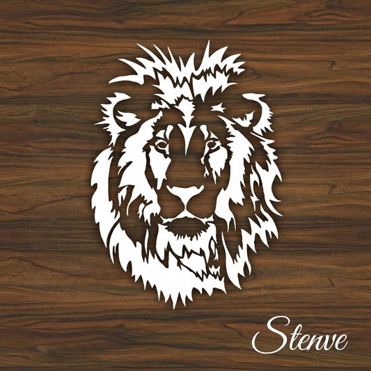 Lion Face Stencil Used for Canvas and Wall Painting Scrapbooking Stamping Embossing Album Paper Card Templatel. ID #519
