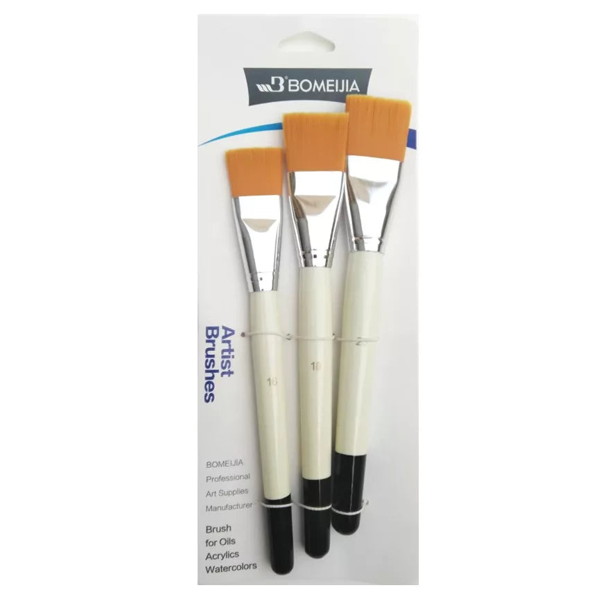 3Pcs Bomeijia #16,#18,#20 Base Brushes set