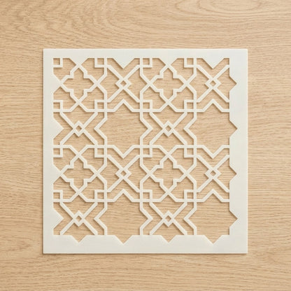 Moroccan Zellige Tile Stencil for Wall, Floor, Wood & Furniture Decor – Islamic Geometric Pattern – ID# 766