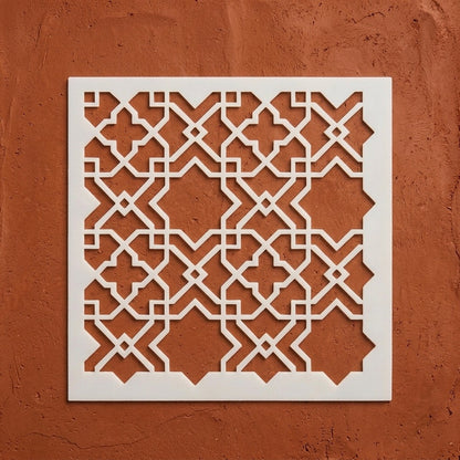 Moroccan Zellige Tile Stencil for Wall, Floor, Wood & Furniture Decor – Islamic Geometric Pattern – ID# 766
