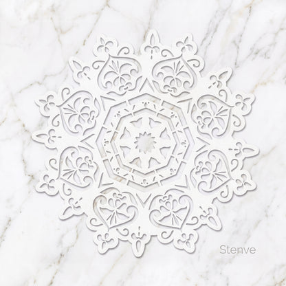 Floral Mandala Reusable Stencil For Canvas And Wall Painting.ID #463