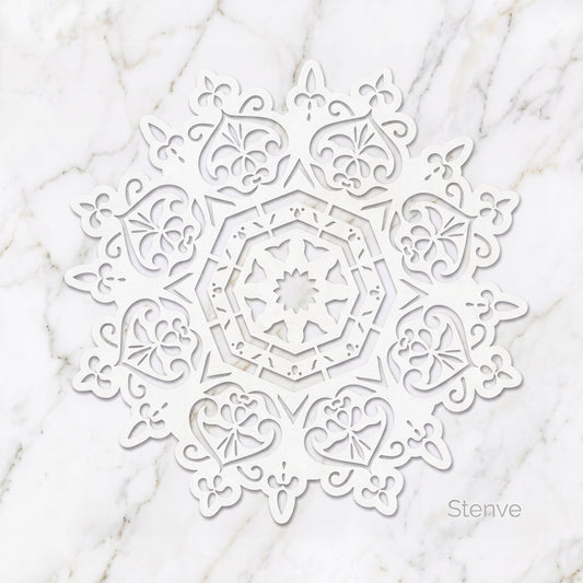 Floral Mandala Reusable Stencil For Canvas And Wall Painting.ID #463