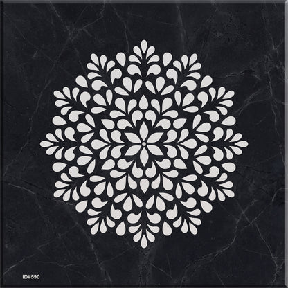 Symmetrical Mandala Painting Wall Stencils for Home Wall Decor.ID#590 – ID# 249
