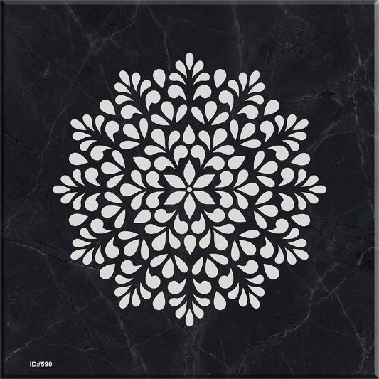 Symmetrical Mandala Painting Wall Stencils for Home Wall Decor.ID#590 – ID# 249