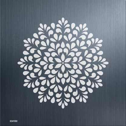 Symmetrical Mandala Painting Wall Stencils for Home Wall Decor.ID#590 – ID# 249