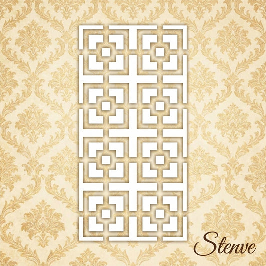 Korean symbol Jali Pattern Reusable Stencil For Canvas And Wall Painting.ID#212C – ID# 256