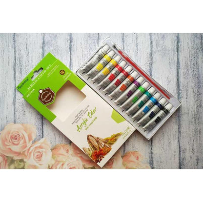 12 pcs/Pack 12ml  Original Keep Smiling Acrylic Color with free one Brush