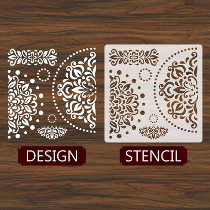 Mandala Reusable Stencil For Canvas And Wall Painting.ID# 454