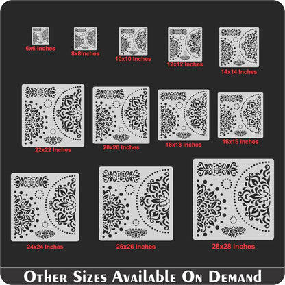 Mandala Reusable Stencil For Canvas And Wall Painting.ID# 454