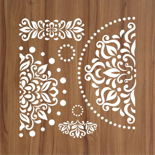 Mandala Reusable Stencil For Canvas And Wall Painting.ID# 454