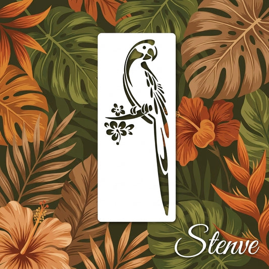 parrot Stencil Reusable Stencil For Canvas And Wall Painting.ID# 317