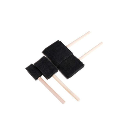 5 pcs/set Wooden Handle Foam Sponge Brush For Art Painting Graffiti Dust Cleaning Painting Tool Drawing Toys